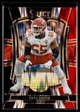 2025 Panini Select Premier Level Black & Red Shock Prizm #109 Trey Smith