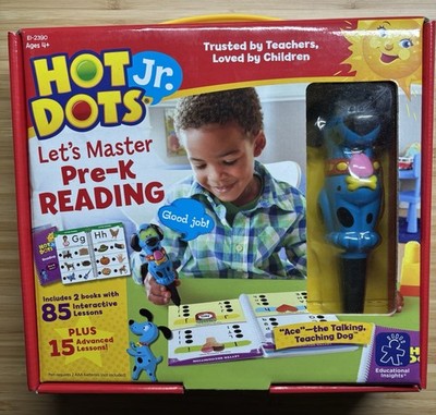 Hot Dots Jr Pre-K Reading Set Ace Pen Sight Words Cards Learning Toy
