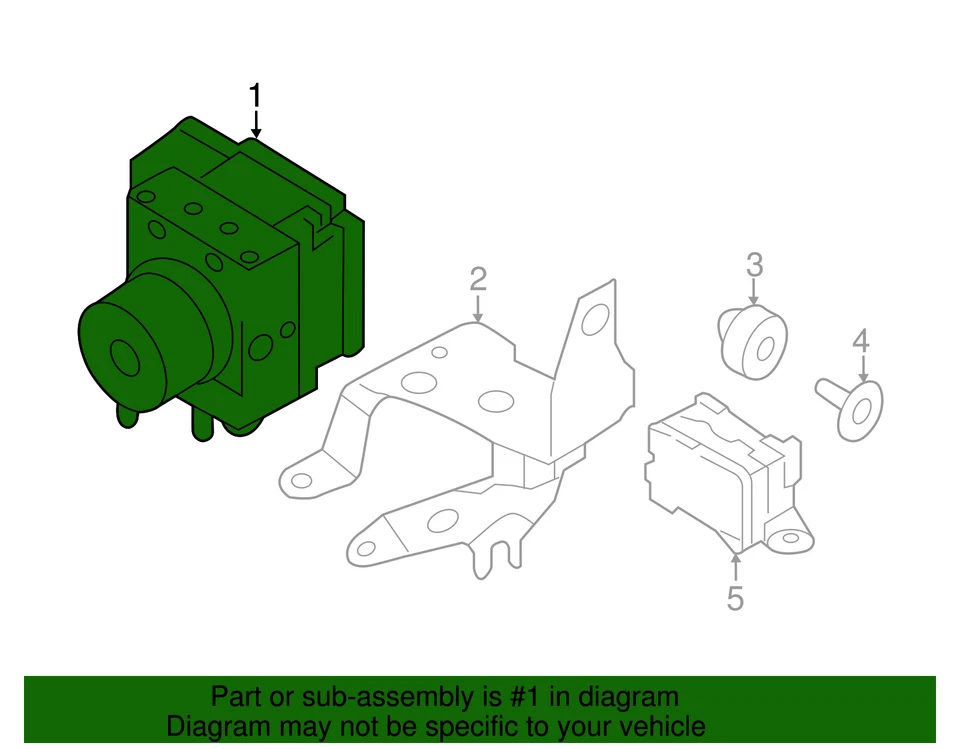 Genuine Nissan 2012-2014 Nissan Murano - ABS Modulator Valve 47660-1V41B - Image 3 of 3