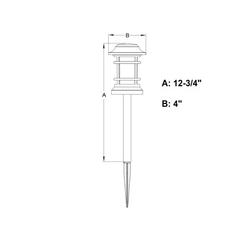 Vaxcel Lighting T0756 Westmont 12V Outdoor Landscape LED Path - Black - Picture 7 of 9