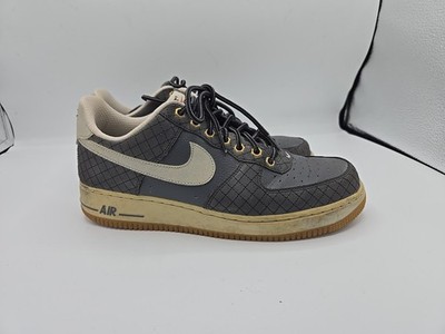RARE Nike Air Force 1 Low Dark Grey Light Bone Gum 488298-094 2016 Mens Size 8.5