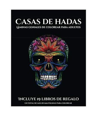 Láminas geniales de colorear para adultos [Casas de hadas]: Este libro contiene