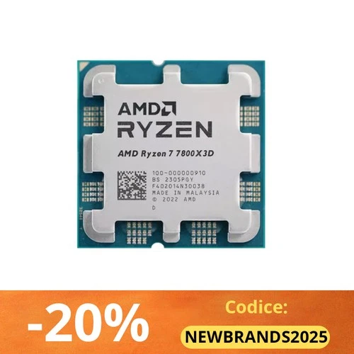AMD Ryzen 7 7800X3D CPU Tray AM5 5GHz 8Core 16T L3 Cache 96MB Sockel 120W
