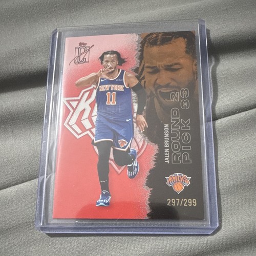Topps 2025-26 Signature Class Jalen Brunson #58 Coral /299 New York Knicks