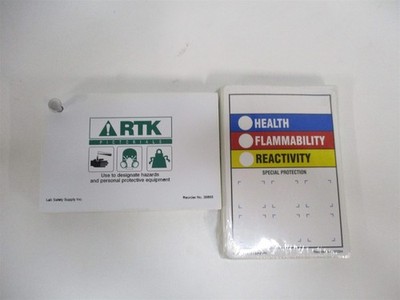 Brady 37284LS RTK Hazard Label System, 4'' Height, 5-7/8'' Width, PK 100