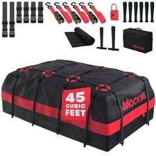 Mockins 45 Cu Ft. Red Waterproof Roof Cargo Bag 75x 48x 22