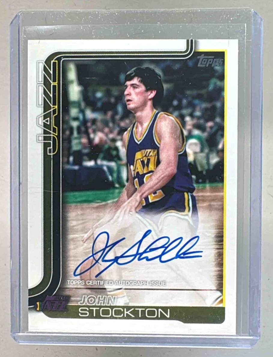 John Stockton 2025 Topps #TFRA-JS Real One Auto