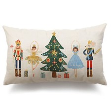 Merry Christmas Throw Pillow Cover 12x20 Inch 20" x 12" Pack of 1 A2