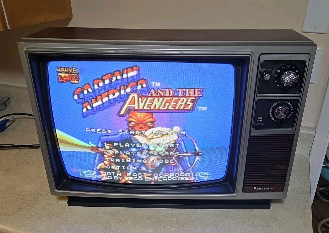 ◆TATA1230◆ Panasonic FINE VEIL 1984 WOODGRAIN Panasonic color TV CTF-1900 COOL! TESTED! | eBay