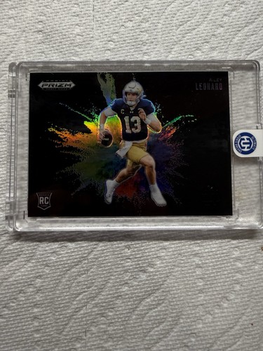 Riley Leonard #10 2025 Panini Prizm Draft Picks Color Blast card