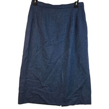 Pendleton Wool Midi Skirt Size 8 Pockets USA Minimalist Careerchic Deadstock New