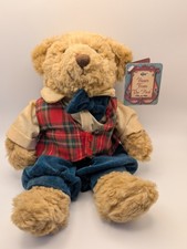 Vintage Russ Berries Barnaby Teddy Bear Plush Holiday 13.5 Bears from The Past