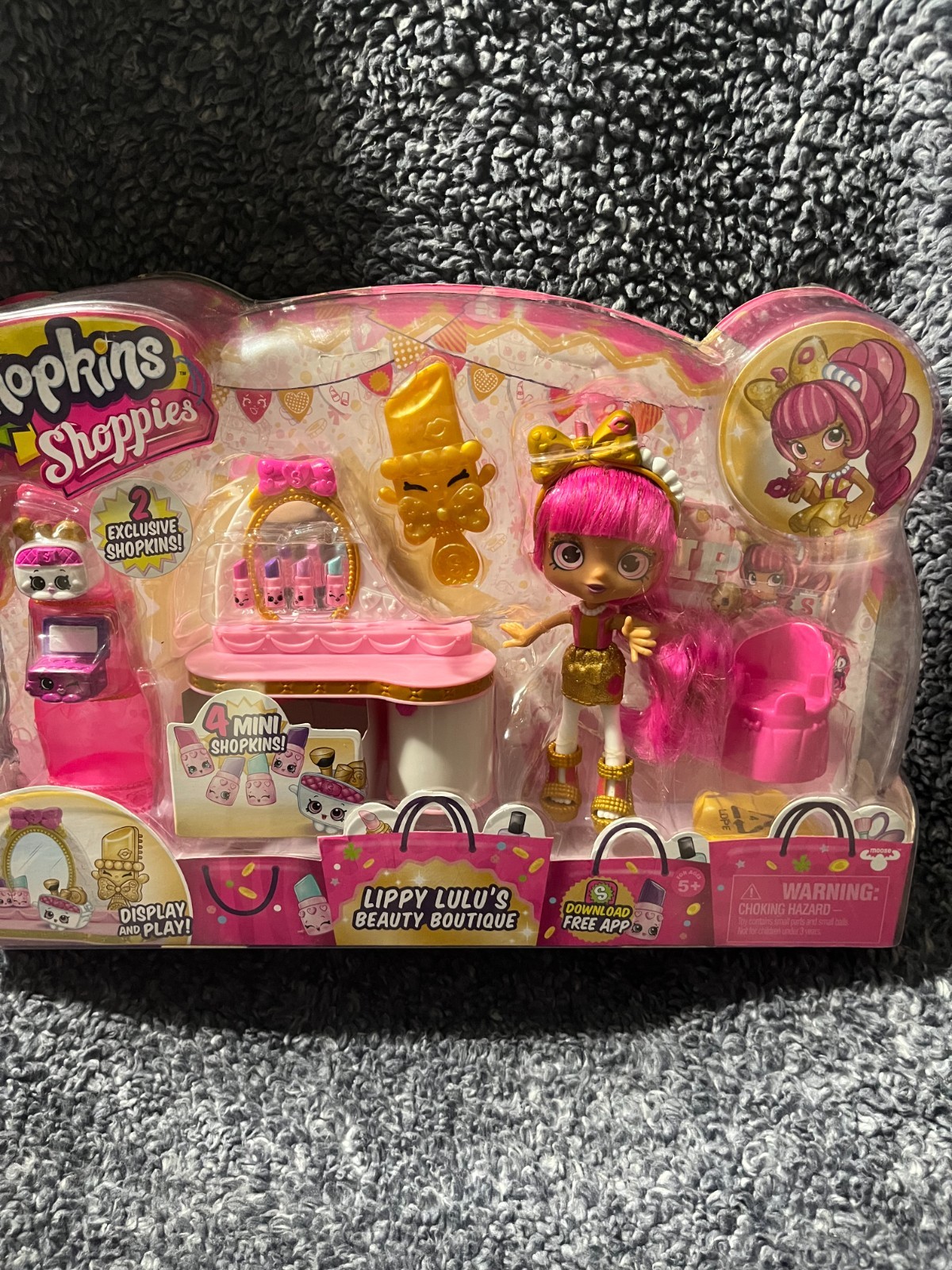 (New) Shopkins Shoppies Lippy Lulu's Beauty Boutique Toy Playset