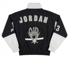 Nike Air Jordan Legacy Jacket Mens Small Black Flight Nostalgia Retro Jump AJ9