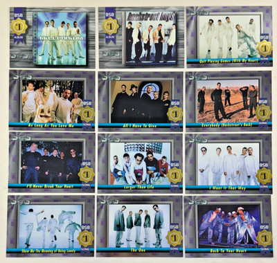 BACKSTREET BOYS BLACK & BLUE Winterland 2000 #1 ALBUM / SONG Chase Card Set (12)