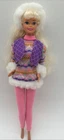 Vtg. Winter Holiday Barbie 1995 Mattel From "Sledding Fun" Pink Snow Clothes