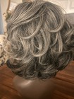 Silver  GRAY WIG FLIP STYLE With Bangs — photo 4