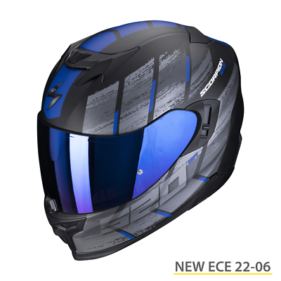 scorpion 520 helmet Full Face Helmet Scorpion Exo 520 EVO MAHA Blue XS ECE-2206
