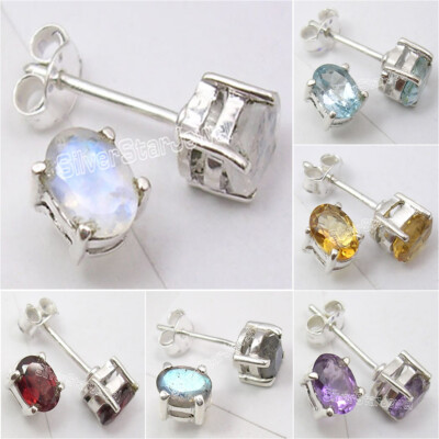 SPECIAL DISCOUNT OFFER | 925 Silver Real Prong Setting STUD Earrings Gift