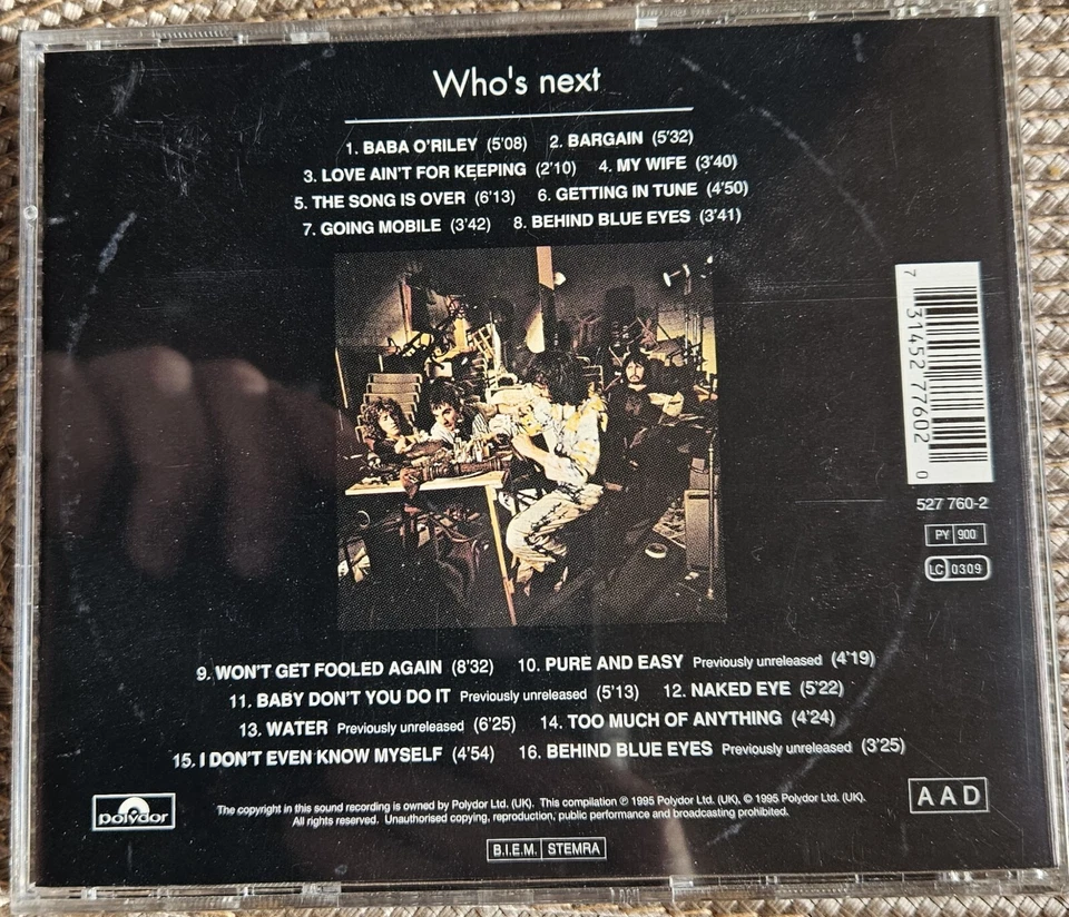 The Who - Who's Next mit 7 Bonussongs (CD, Rock, gebraucht) - Bild 3 von 3