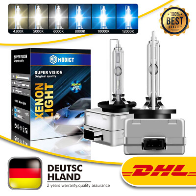 2x D1S SuperVision 35W 85V 6000K-12000K Xenon Brenner Lampe Licht Scheinwerfer