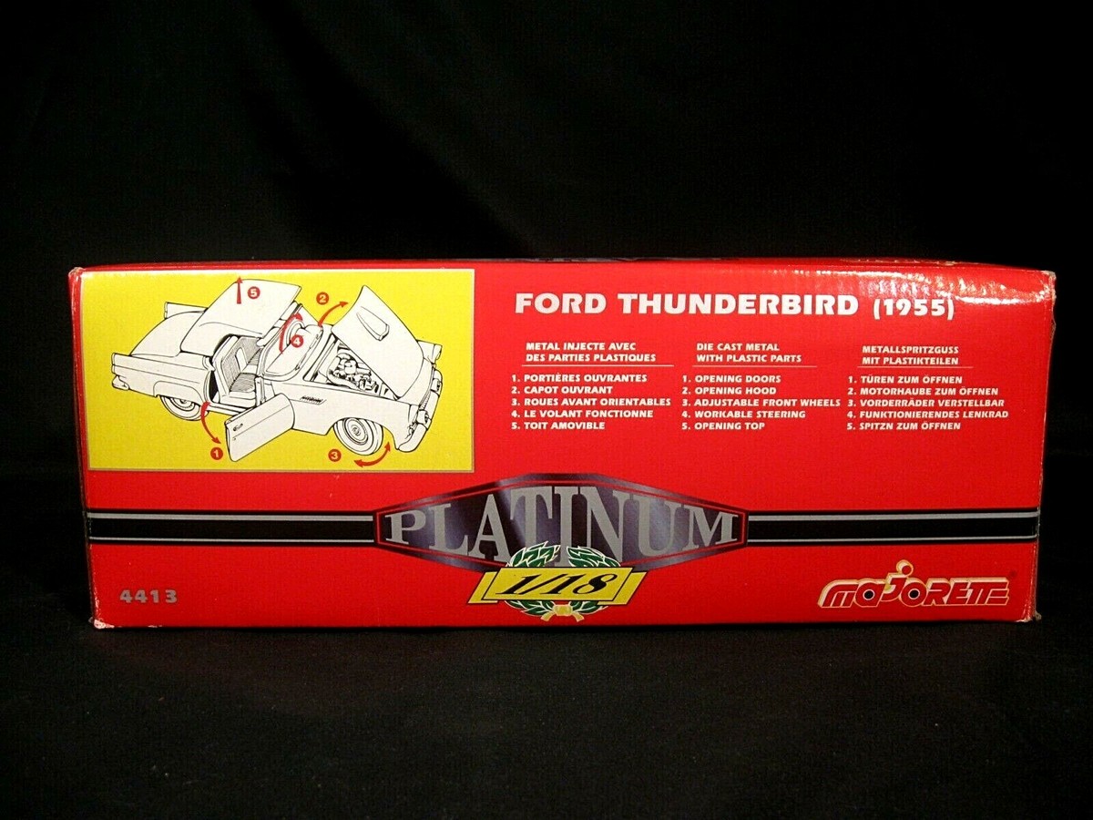 Modellautos Ford Thunderbird 1/18 KK Scale Cabriolet grün 1966 1:18