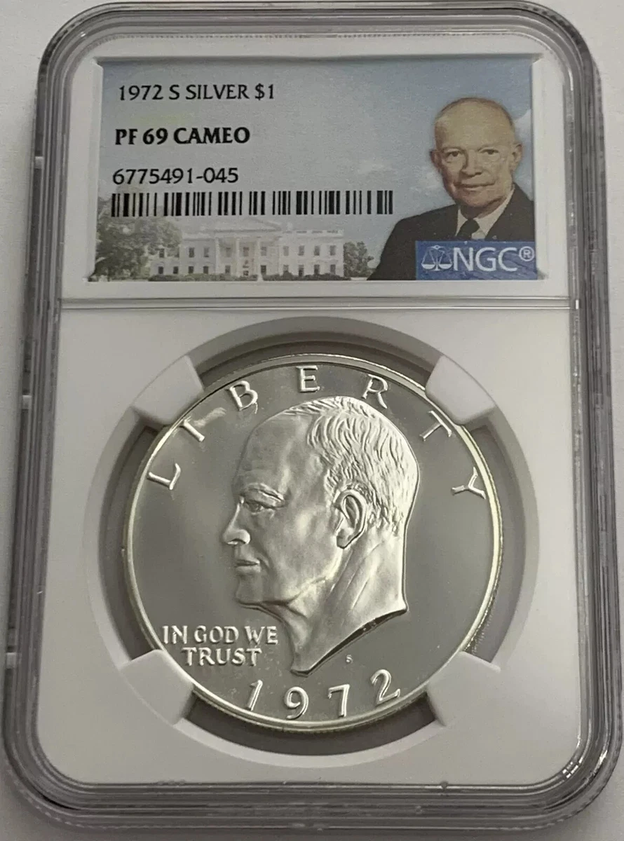 Proof PR 69 Graded 1972 Eisenhower Dollars (1971-1978) for sale | eBay
