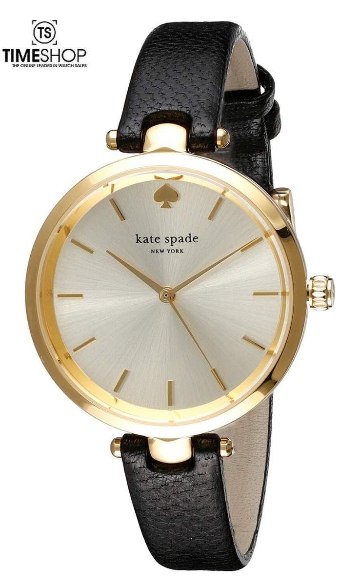 Kate Spade Women's Holland 1YRU0811 Black Leather Quartz Watch