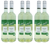 6X Leoff Riesling Trockener WeißWein QBA QualitäTswein Pfalz 12% - 0,75 L