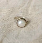 Pearl Ring Solis Silver Ring 925 Silver Ring, Midi Stacking Silver elegaAll size