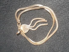 Vintage Forstner Gold Filled Bracelet Heart Charm Vintage Jewelry