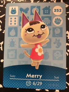 Merry Animal Crossing Amiibo Card Never Scanned Brand New Adorable Rare Ebay