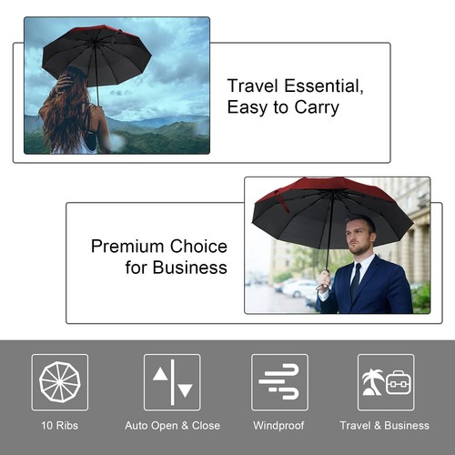 "Umbrella for Women | Umbrella for Men | Umbrella for Rain, Windproof Umberalla - Picture 7 of 7