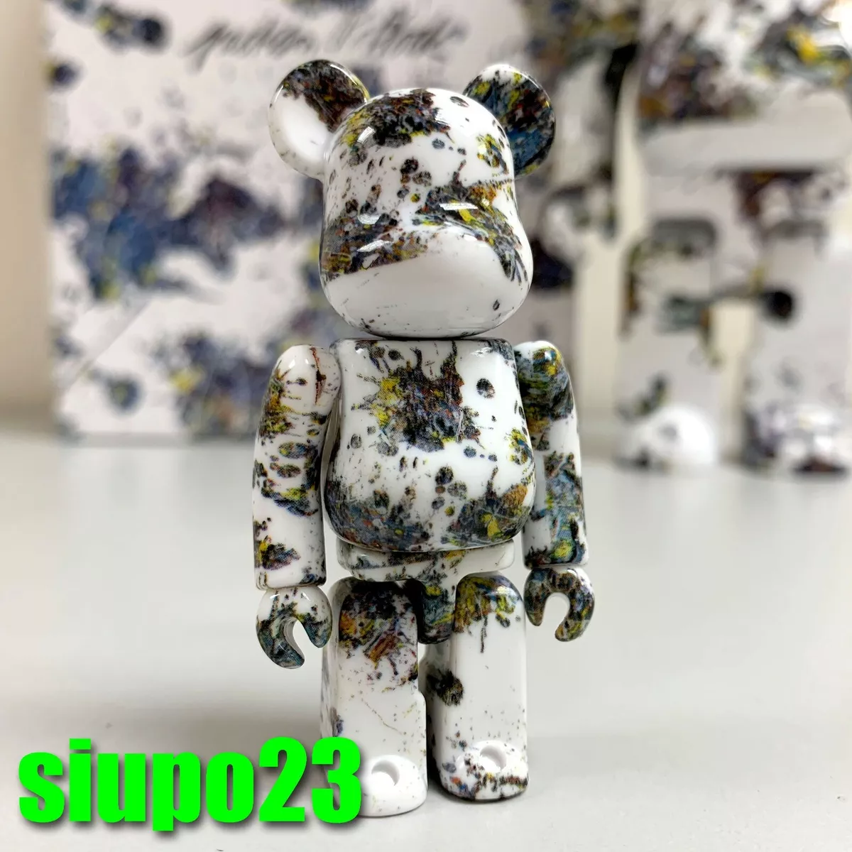 Medicom 400% + 100% Bearbrick ~ Jackson Pollock Studio Be@rbrick SPLASH