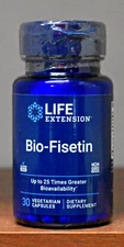 Life Extension Bio-Fisetin 30 Vegetarian Capsules 25x Greater Bioavailability