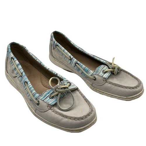 SPERRY Angelfish Rafia Stripe Boat Shoe 