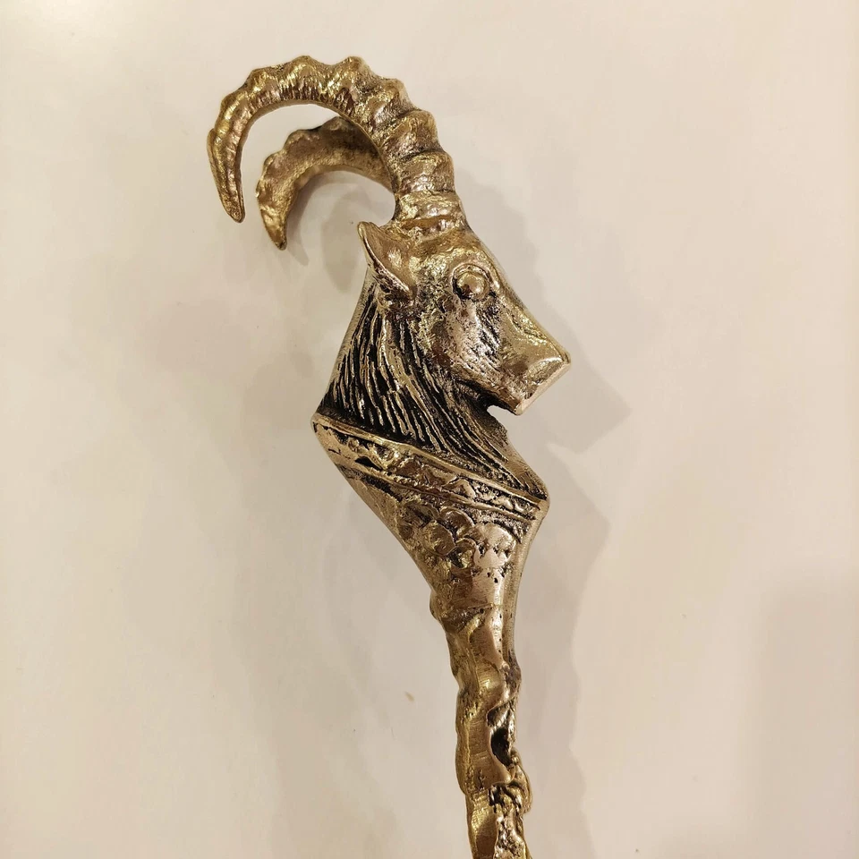 Elegant Brass Shoe Horn – 61cm Solid Brass Ram- Vintage Brass Shoe Horn 24in - Image 2 of 4