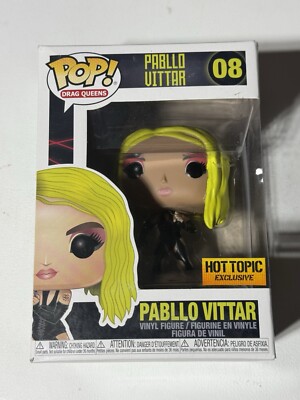 FUNKO POP DRAG QUEENS #08 PABLLO VITTAR HOT TOPIC EXCLUSIVE W/ PROTECTOR VAULTED
