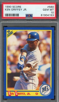 Ken Griffey Jr 1990 Score Baseball Card #560 Graded PSA 10 | eBay