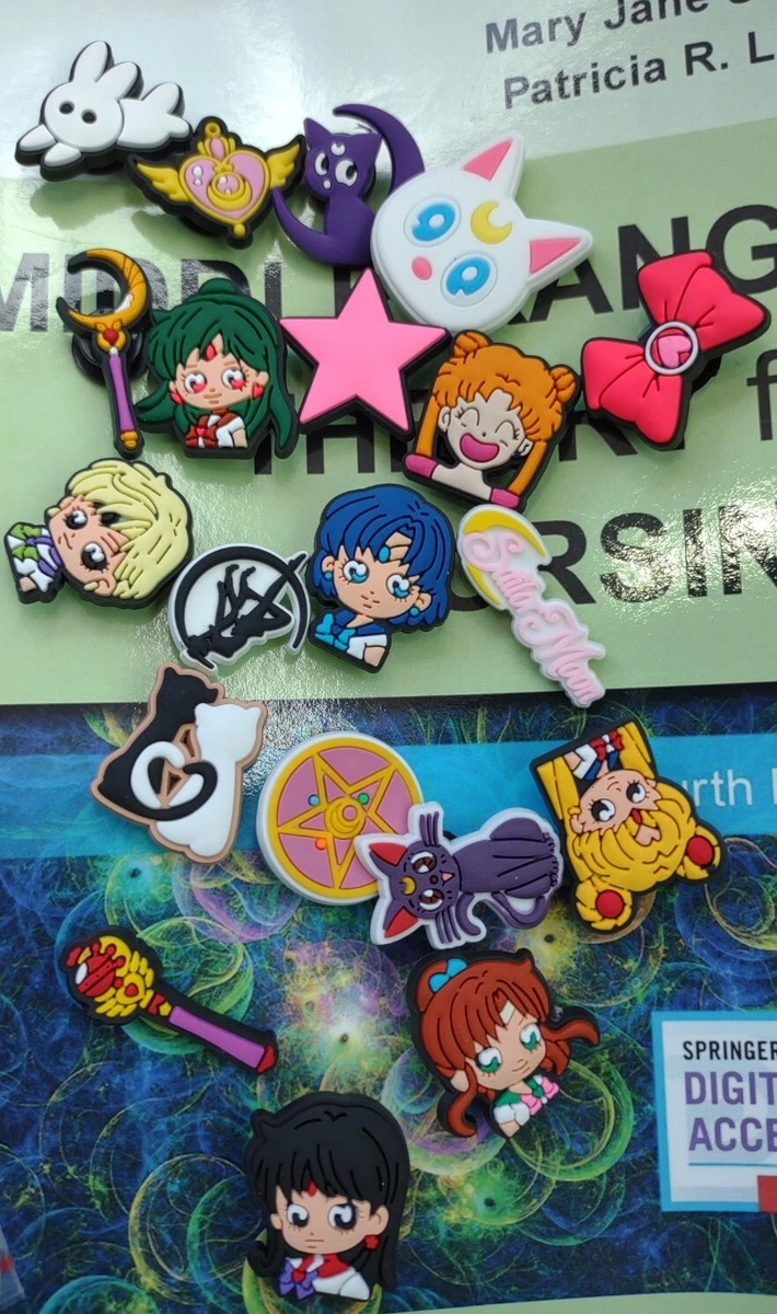 20Pcs Sailor Moon Croc Charms for Kids Girls Teens Anime Shoe
