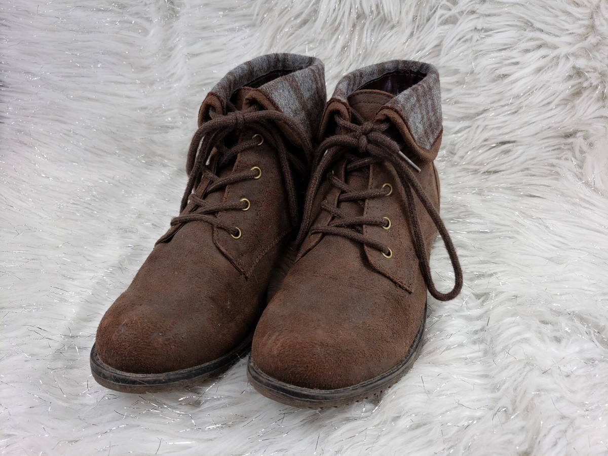 NEW Cliffs by White Mountain Men\'s Brown Faux Suede Boots Sz 7 Cliffs by White Mountain Womens Hearty Faux Suede Winter  main image 2