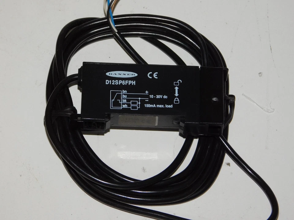 New Banner Engineering D12SP6FPH 34972 High Power Plastic Fiber Optic Sensor - Image 2 of 3