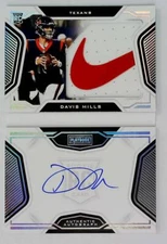 2021 Panini Playbook Booklet Autograph Nike Logo Davis Mills RC AUTO Jersey 4/5