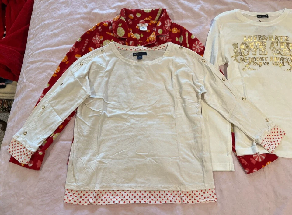 Lote de 6 piezas Camisas Chacha Joe Airlyfired GapKids Chacha Joe para niñas Talla 14/16 PJ Top Pantalones Foto 3 de 4