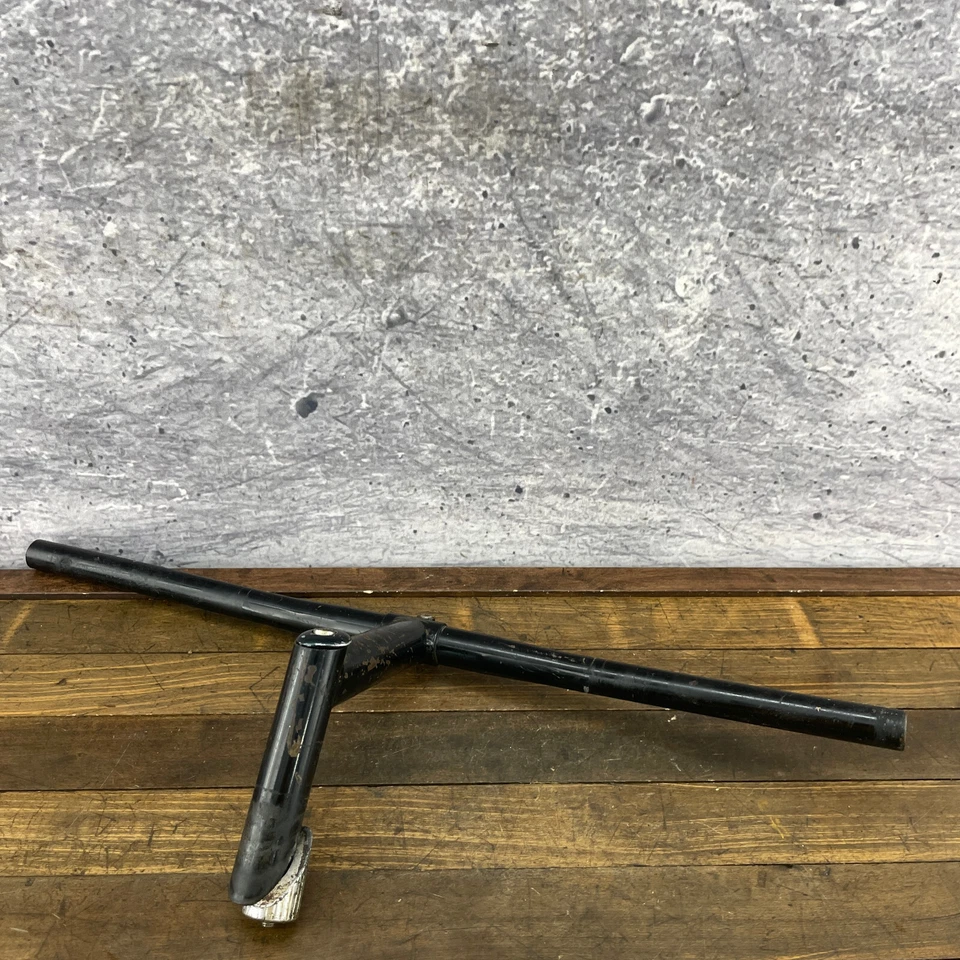 Vástago de manillar Gary Fisher de colección 28,6 1/4 pluma barra plana de acero años 90 MTB Foto 3 de 4