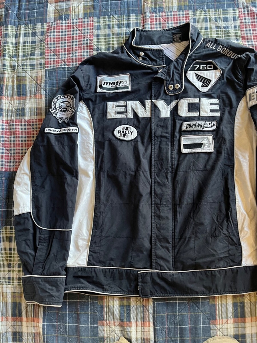ENYCE VINTAGE 1990'S RACING JACKET BLACK PERFORMANCE SYSTEMS