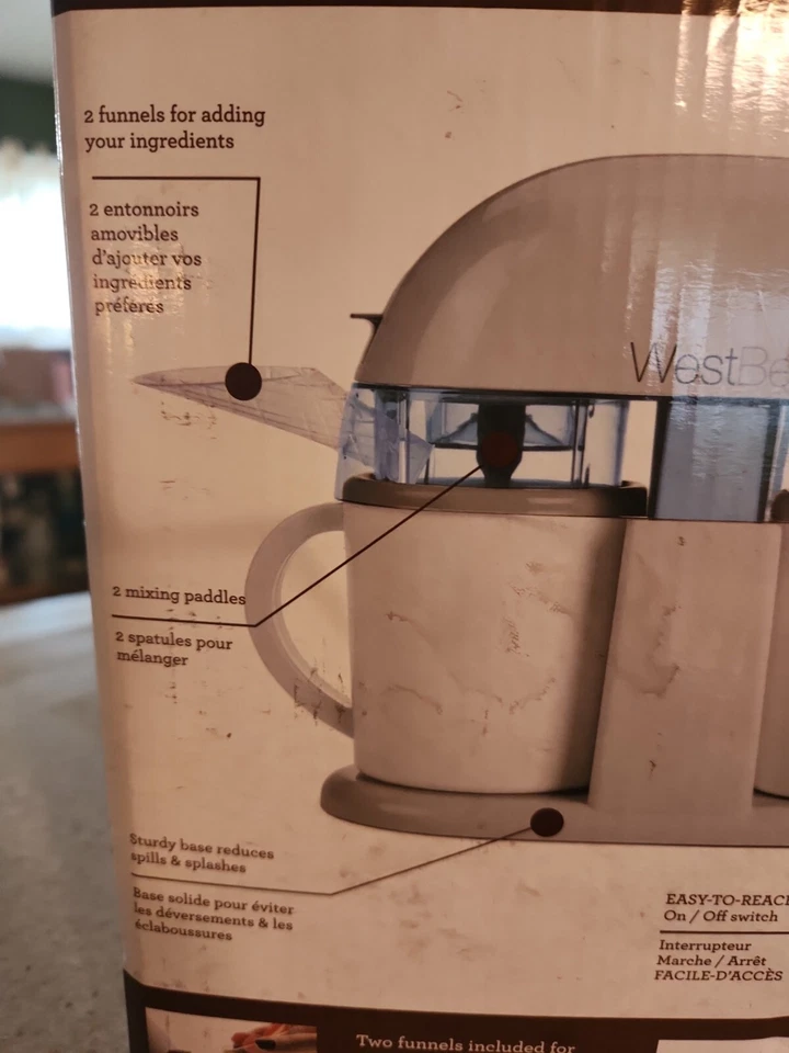 Máquina de helados WestBend doble servicio individual Foto 3 de 4