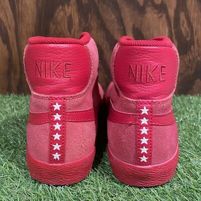 Mens NIKE BLAZER MID PRM Gym Red Trainers / US Size 6.5 EU