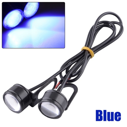 2Pcs LED Motorcycle Strobe Driving Lights Super Bright Eagle Eye Fog Lamp 12V - Picture 10 of 16