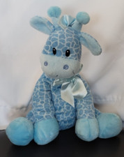 First  Main Jingles Blue Giraffe Plush Rattle Crib Baby Toy